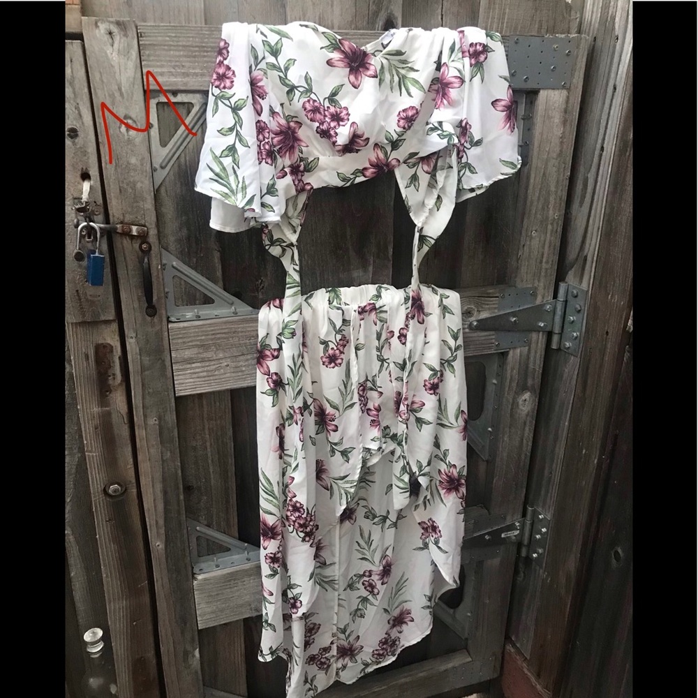 Two piece flower outfit